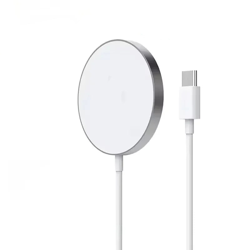 Carregador rápido original com carregamento magnético sem fio para iPhone 16 15 14 13 12 Pro Max Mini USB C 8 Plus XR X XS MAX AirPods