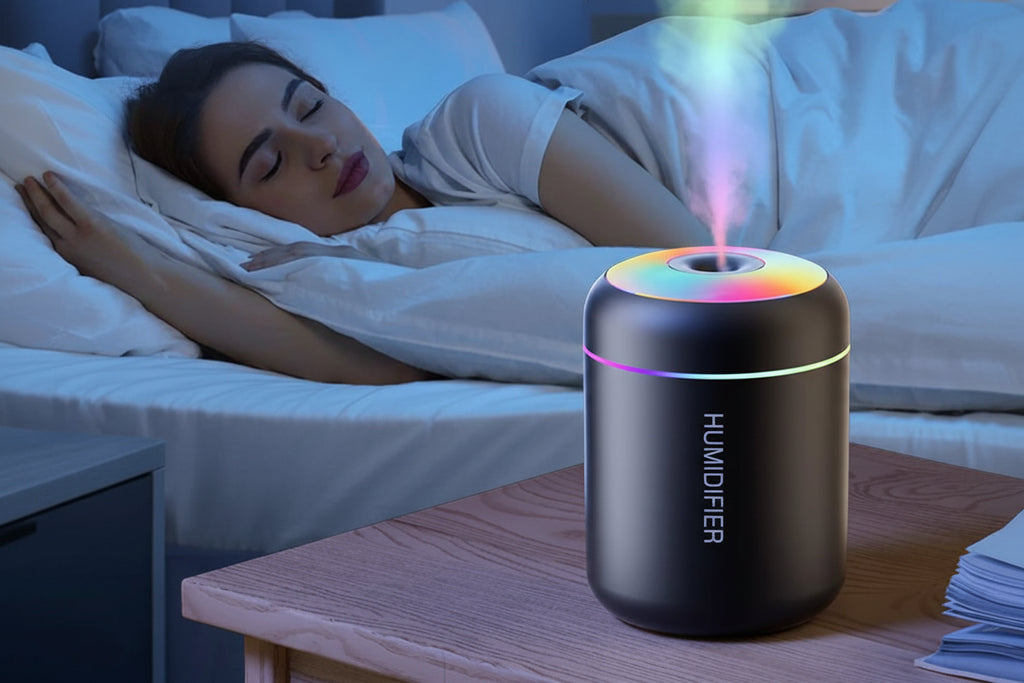 Umidificador de ar mini USB de 180 ml com difusor de aromas elétrico