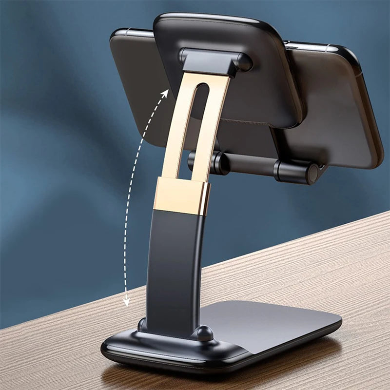 Suporte de mesa para celular compatível com iPhone, iPad e Xiaomi. Suporte universal ajustável para Tablets e Telemóveis