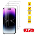 Película de vidro temperado para iPhone 14 Pro, 15, 16, 17, 13, 12 e 11 Pro Max. Película protetora para iPhone 15 Pro, mica, para iPhone 13 e 14 Pro.