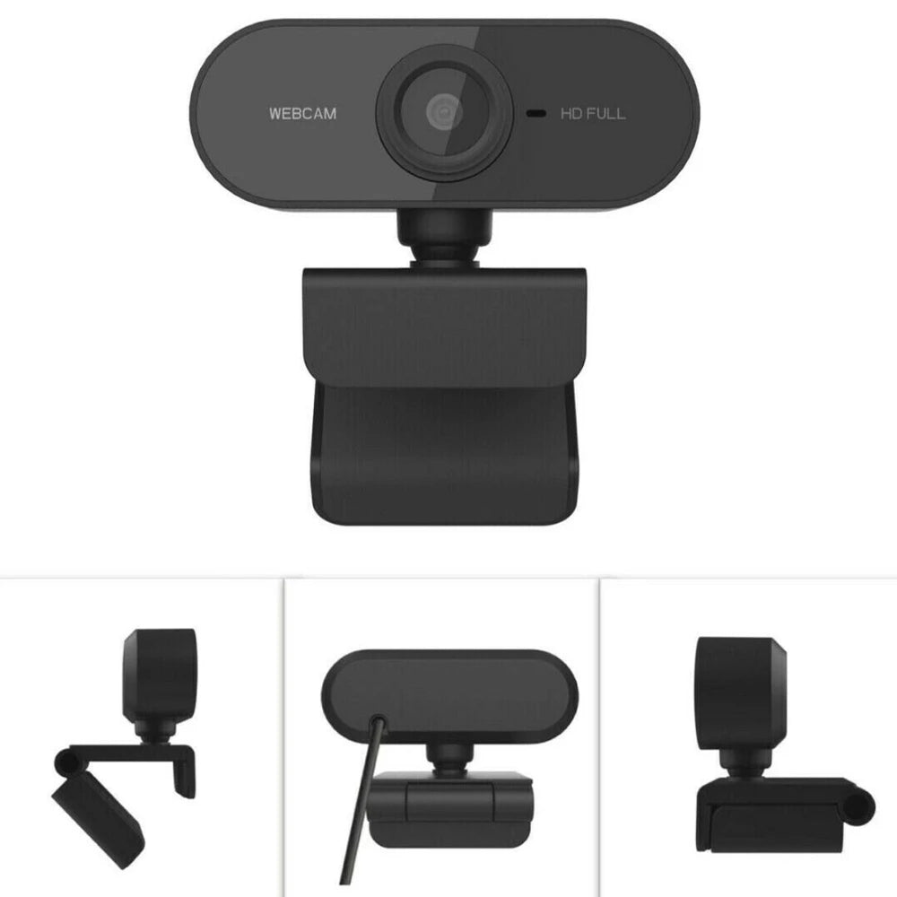 Webcam 1080p Camera Para Computador Com Microfone Embutido