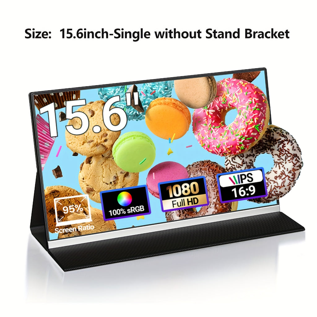 Monitor Portátil Triplo FHD de 14" Extensor de Tela para Laptop, Monitor Portátil Triplo/Duplo FHD 1080P de 14"/12" com Suporte Integrado e Alto-falantes Duplos, Compatível com Laptops de 13" a 16,1", Plug and Play, Compatível com Windows, Mac e IOS